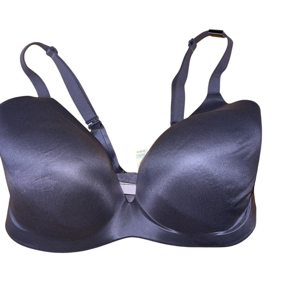 Victoria's Secret Infinity Flex Bra Size 38DDD Gray Full Coverage Wireless